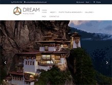 Tablet Screenshot of dreamphototours.com